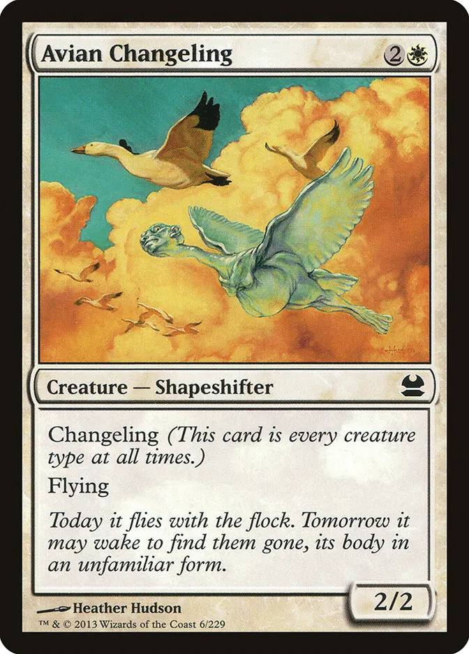 2013 Modern Masters Avian Changeling common #6 unlisted card image