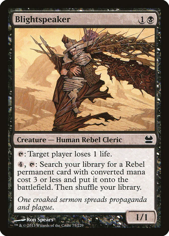 2013 Modern Masters Blightspeaker common #73 unlisted card image