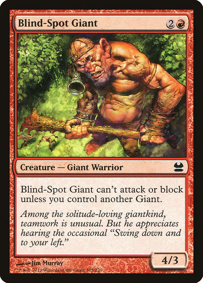 2013 Modern Masters Blind-Spot Giant common #105 unlisted card image