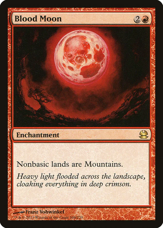 2013 Modern Masters Blood Moon rare #106 unlisted card image