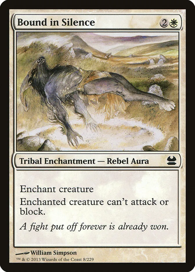 2013 Modern Masters Bound in Silence common #8 unlisted card image
