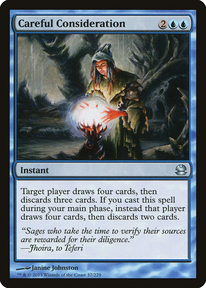 2013 Modern Masters Careful Consideration uncommon #37 unlisted card image