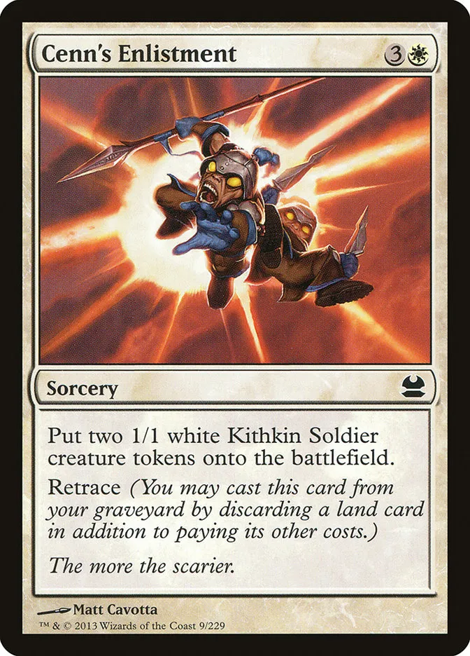 2013 Modern Masters Cenn's Enlistment common #9 unlisted card image