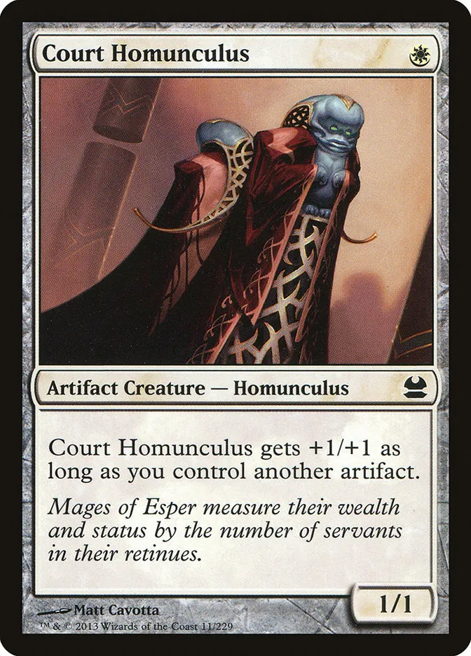 2013 Modern Masters Court Homunculus common #11 unlisted card image