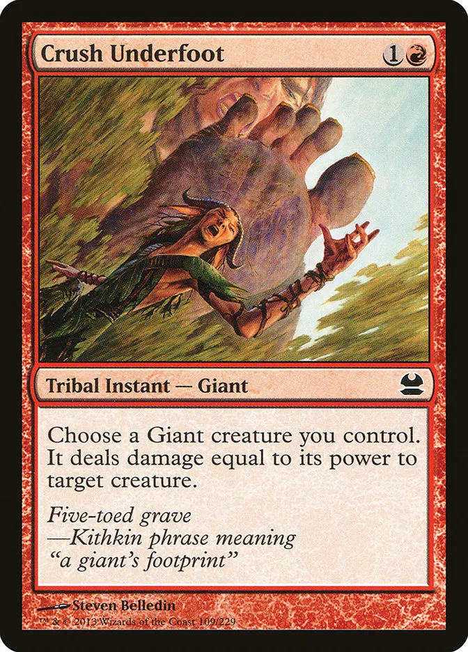 2013 Modern Masters Crush Underfoot common #109 unlisted card image