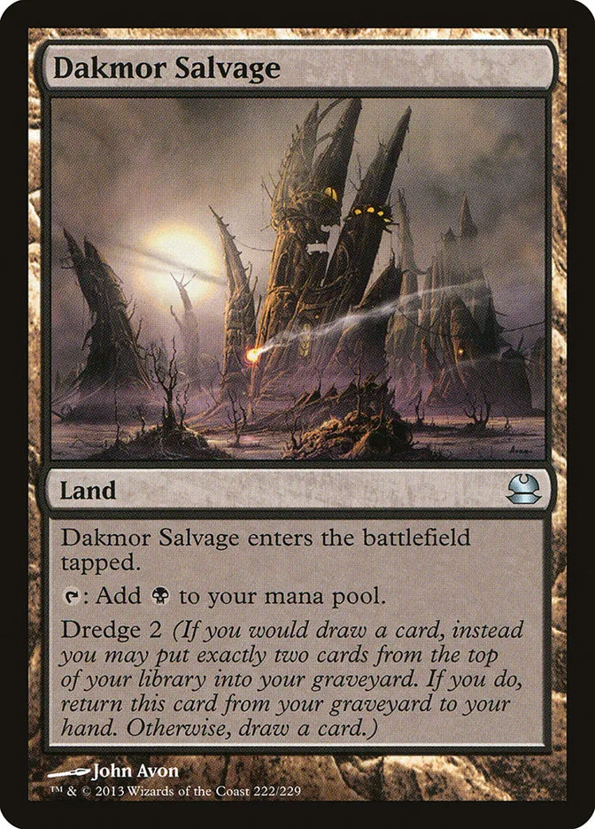 2013 Modern Masters Dakmor Salvage uncommon #222 unlisted card image