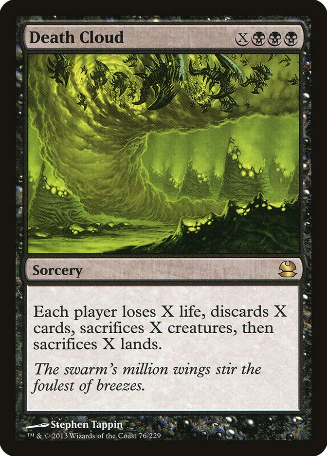 2013 Modern Masters Death Cloud rare #76 unlisted card image