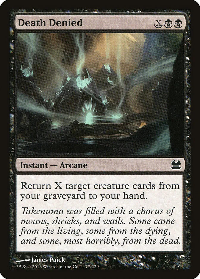 2013 Modern Masters Death Denied common #77 unlisted card image