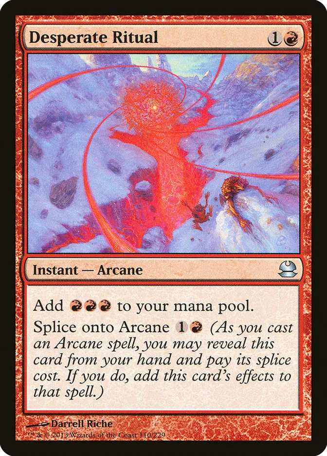 2013 Modern Masters Desperate Ritual uncommon #110 unlisted card image