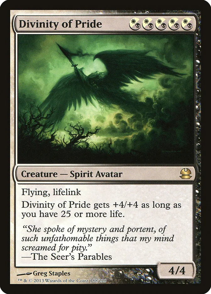 2013 Modern Masters Divinity of Pride rare #188 unlisted card image