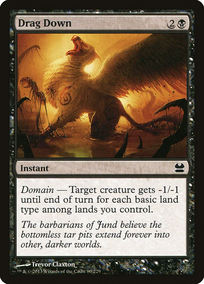 2013 Modern Masters Drag Down common #80 unlisted card image