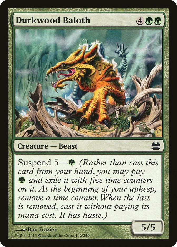 2013 Modern Masters Durkwood Baloth common #142 unlisted card image