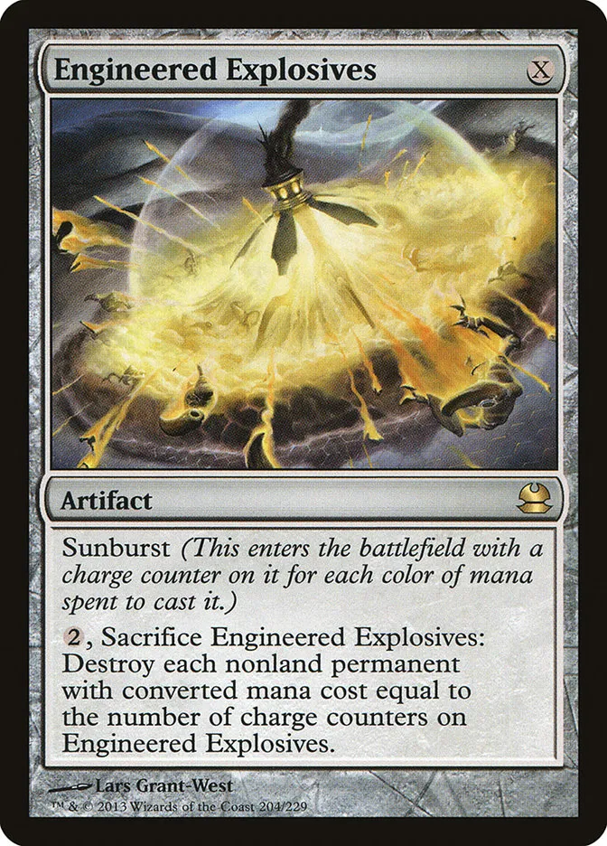 2013 Modern Masters Engineered Explosives rare #204 unlisted card image