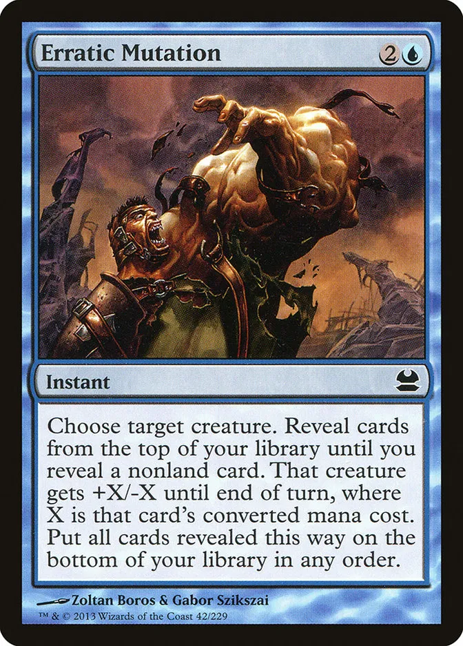 2013 Modern Masters Erratic Mutation common #42 unlisted card image