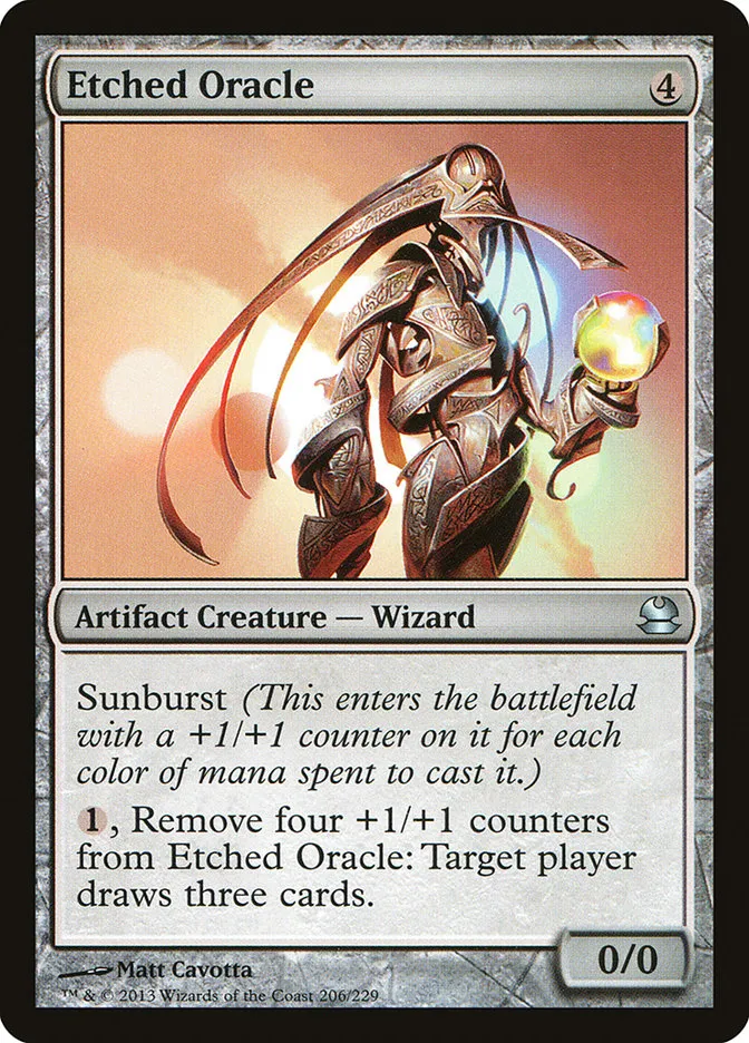 2013 Modern Masters Etched Oracle uncommon #206 unlisted card image