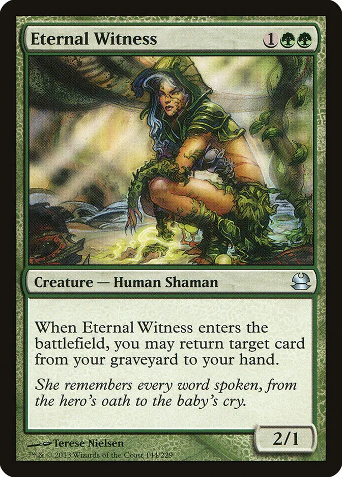 2013 Modern Masters Eternal Witness uncommon #144 unlisted card image