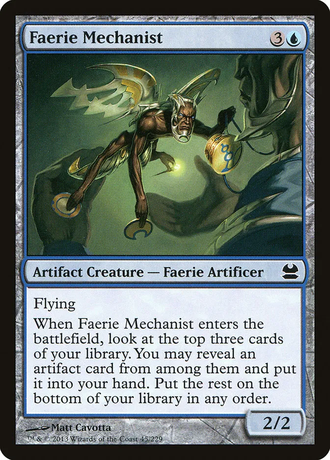 2013 Modern Masters Faerie Mechanist common #45 unlisted card image