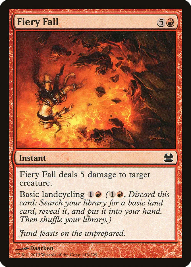 2013 Modern Masters Fiery Fall common #113 unlisted card image