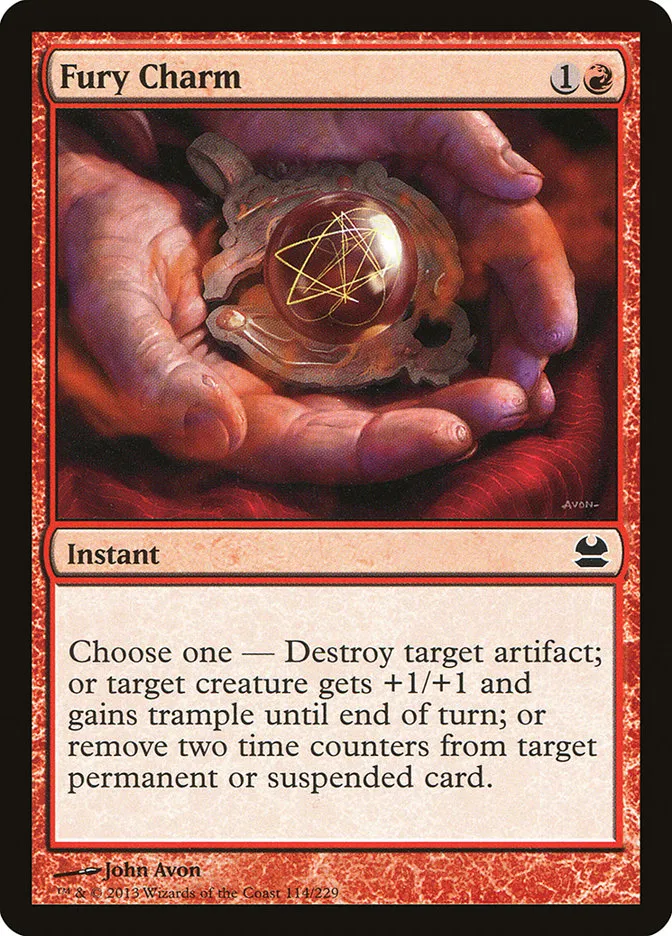 2013 Modern Masters Fury Charm common #114 unlisted card image