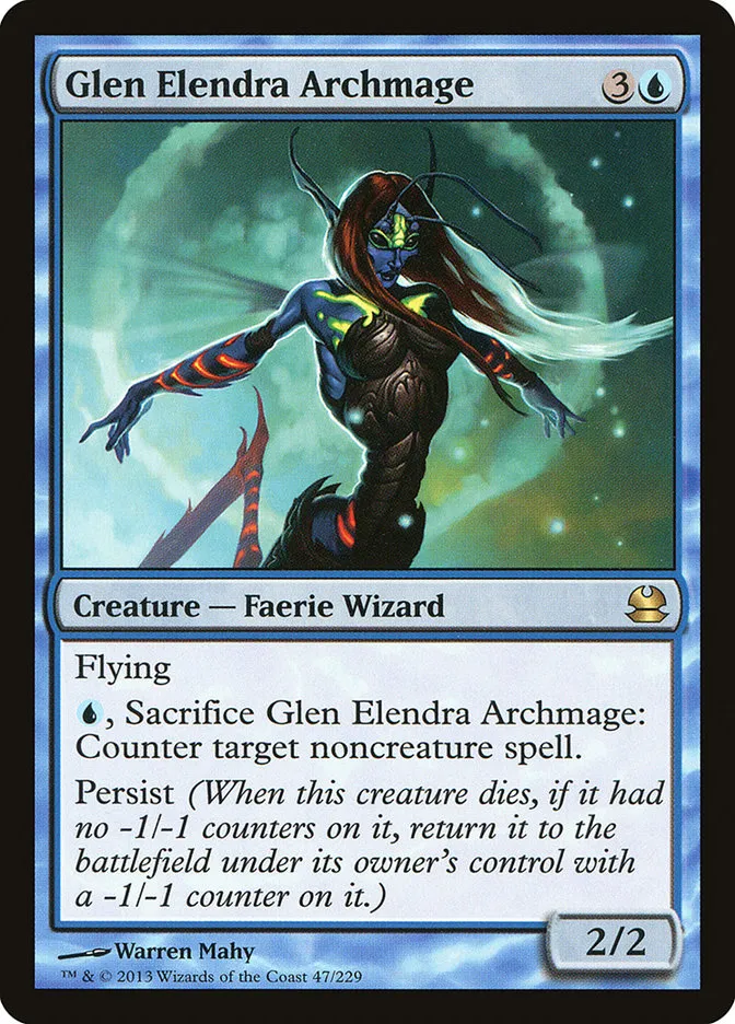 2013 Modern Masters Glen Elendra Archmage rare #47 unlisted card image
