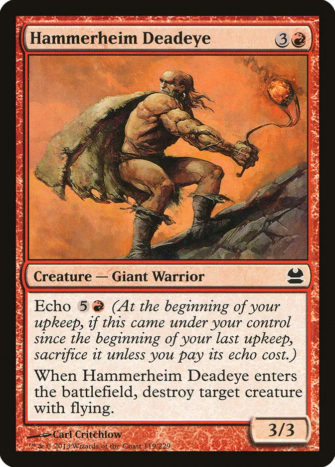 2013 Modern Masters Hammerheim Deadeye common #119 unlisted card image