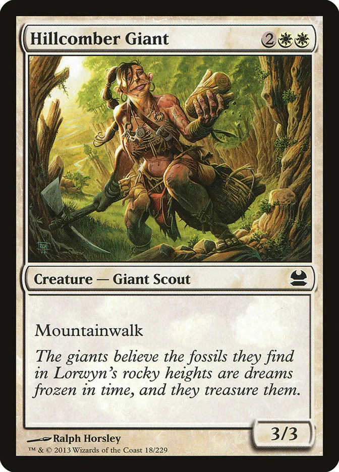 2013 Modern Masters Hillcomber Giant common #18 unlisted card image