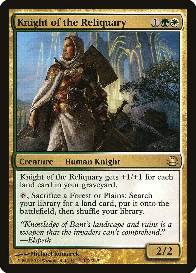 2013 Modern Masters Knight of the Reliquary rare #178 unlisted card image