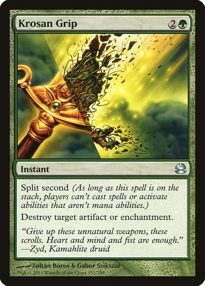 2013 Modern Masters Krosan Grip uncommon #152 unlisted card image