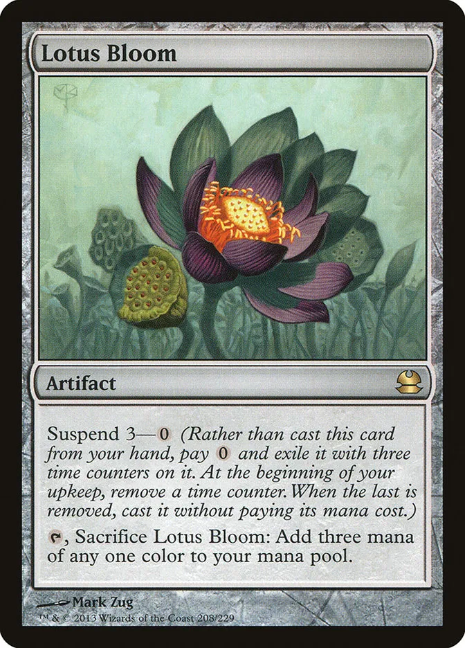 2013 Modern Masters Lotus Bloom rare #208 unlisted card image