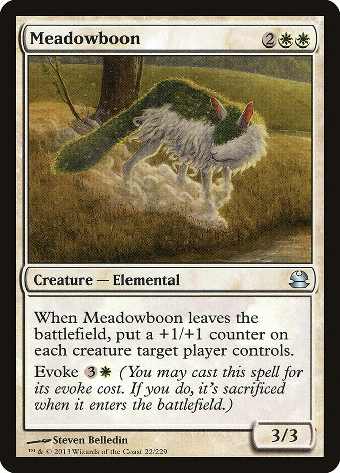2013 Modern Masters Meadowboon uncommon #22 unlisted card image