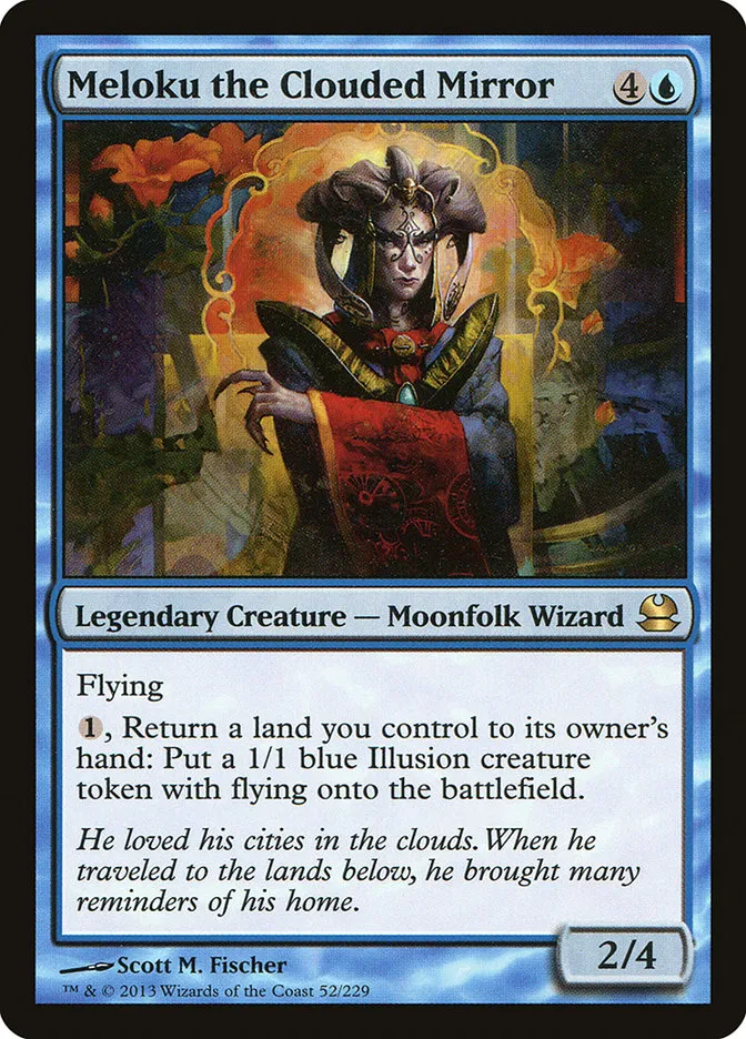 2013 Modern Masters Meloku the Clouded Mirror rare #52 unlisted card image