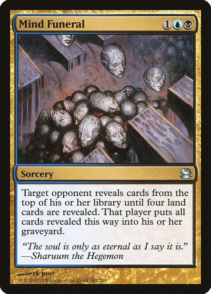 2013 Modern Masters Mind Funeral uncommon #181 unlisted card image
