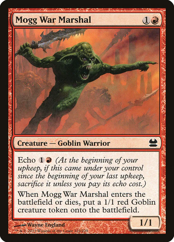 2013 Modern Masters Mogg War Marshal common #122 unlisted card image