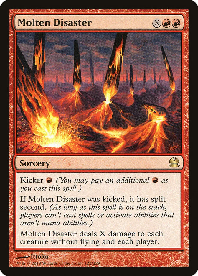 2013 Modern Masters Molten Disaster rare #123 unlisted card image