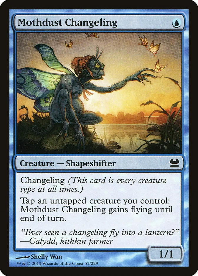2013 Modern Masters Mothdust Changeling common #53 unlisted card image