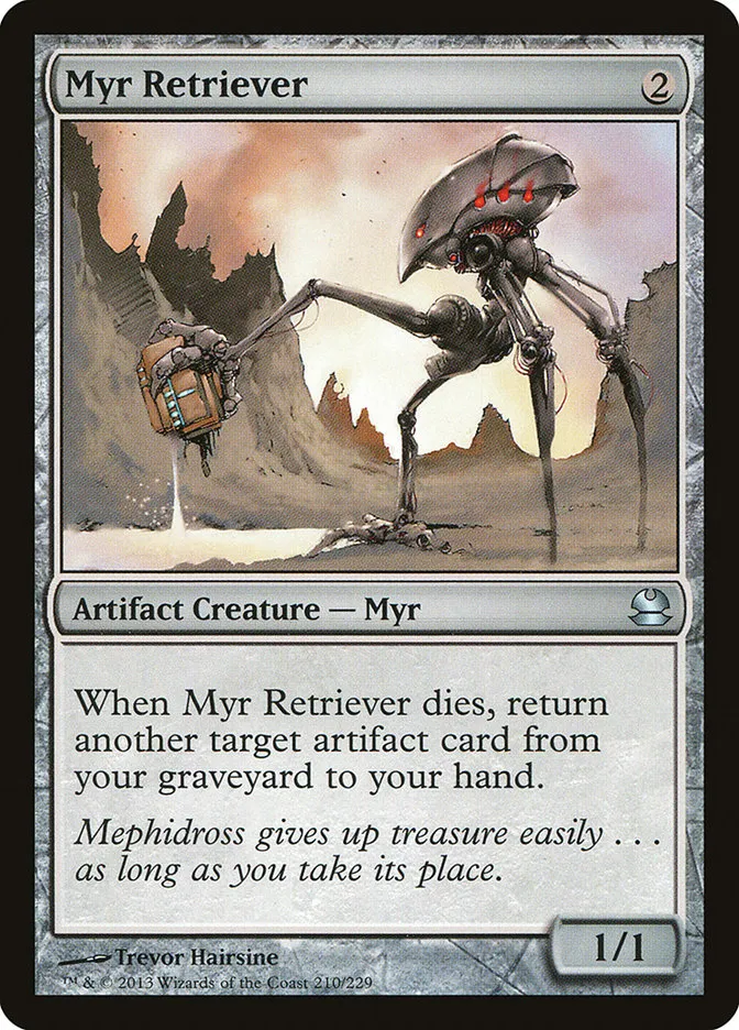 2013 Modern Masters Myr Retriever uncommon #210 unlisted card image