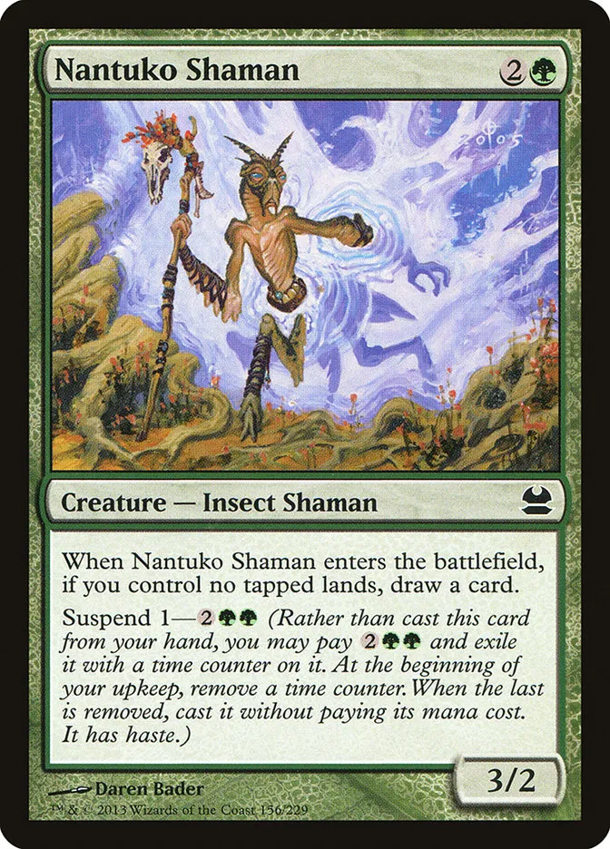 2013 Modern Masters Nantuko Shaman common #156 unlisted card image