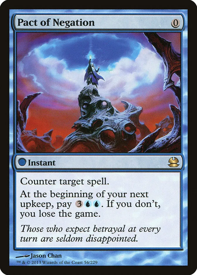 2013 Modern Masters Pact of Negation rare #56 unlisted card image