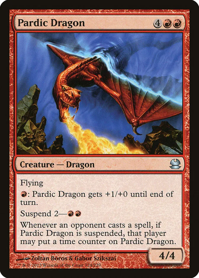 2013 Modern Masters Pardic Dragon uncommon #124 unlisted card image