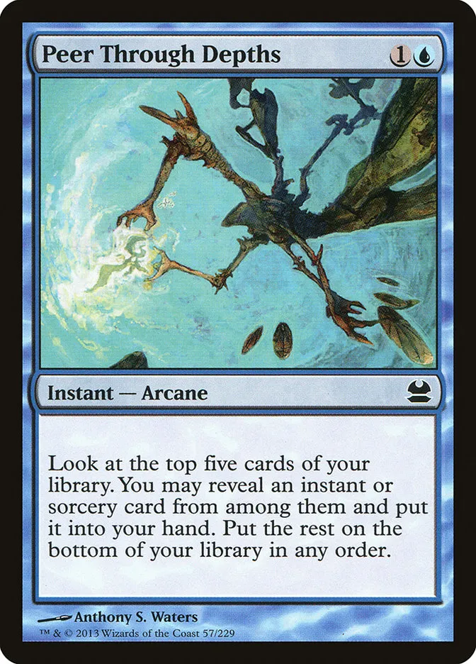 2013 Modern Masters Peer Through Depths common #57 unlisted card image