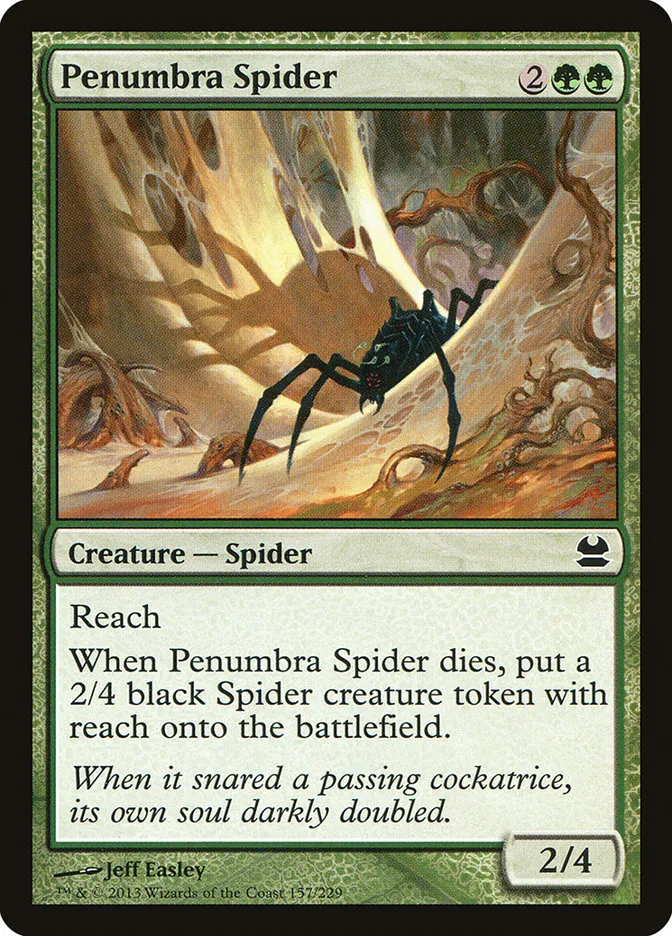 2013 Modern Masters Penumbra Spider common #157 unlisted card image