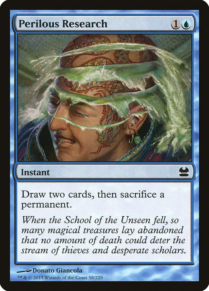 2013 Modern Masters Perilous Research common #58 unlisted card image