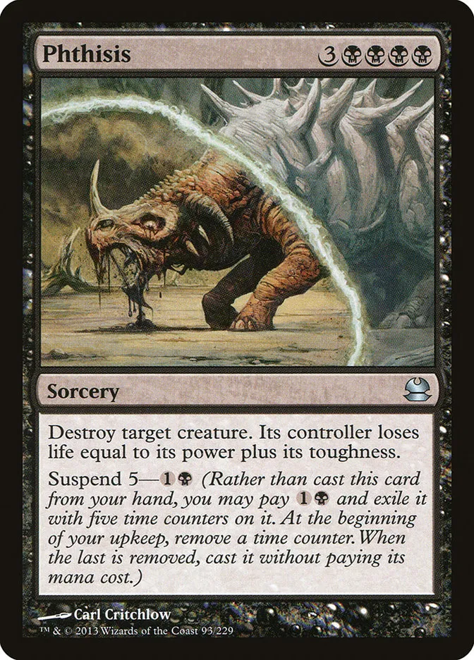 2013 Modern Masters Phthisis uncommon #93 unlisted card image