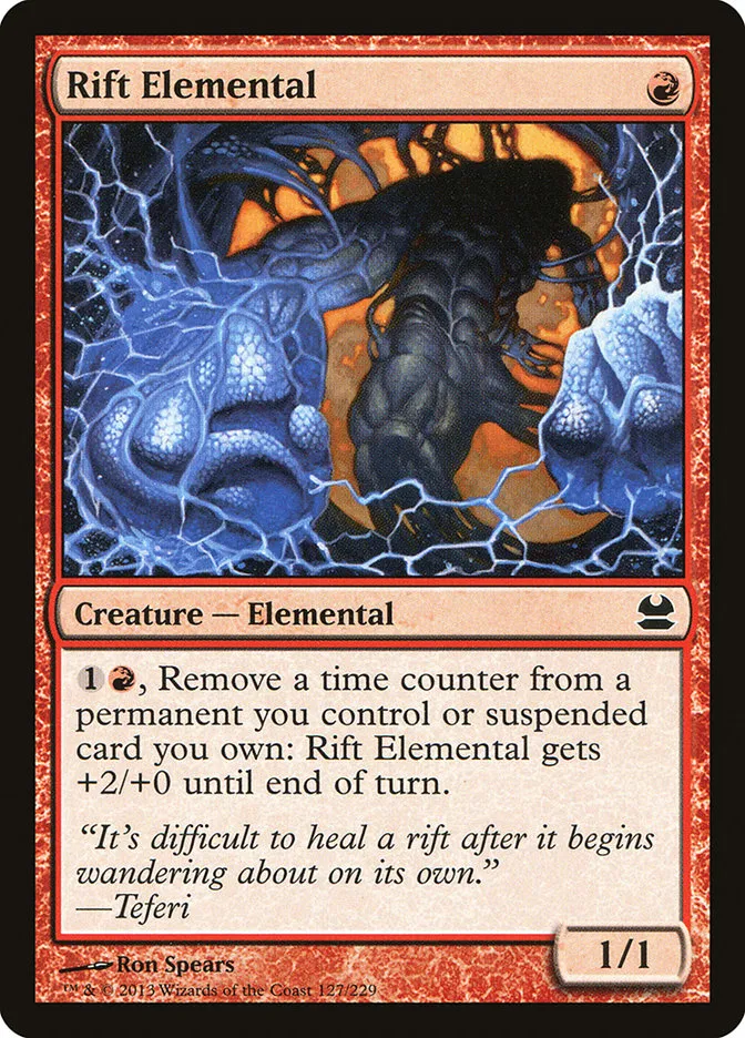 2013 Modern Masters Rift Elemental common #127 unlisted card image
