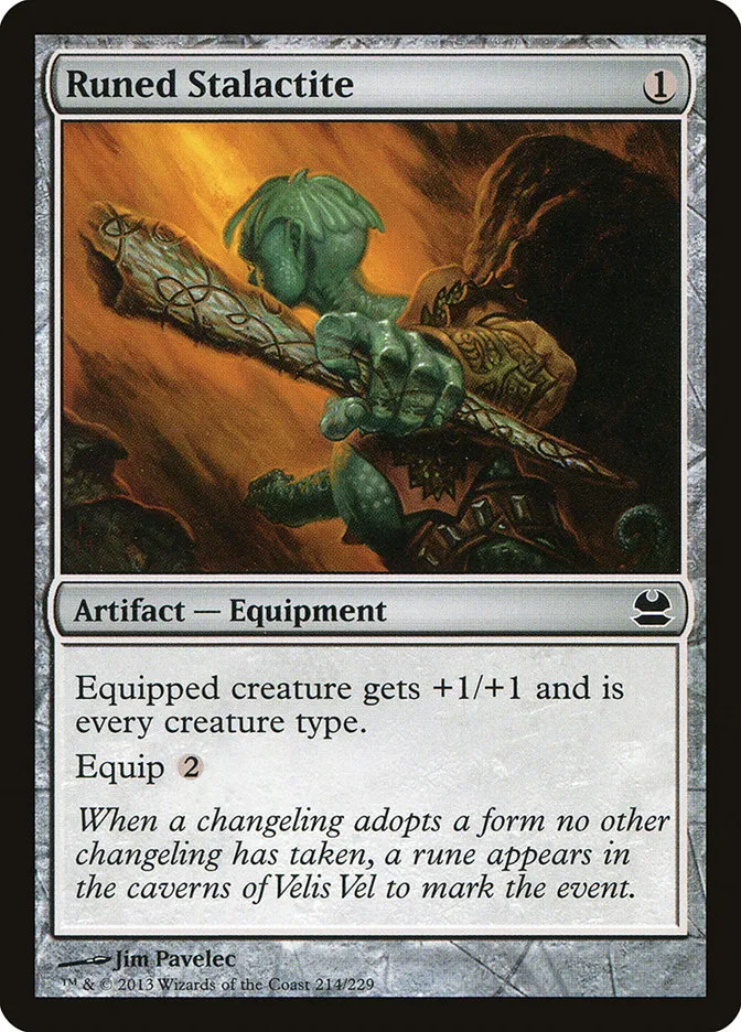 2013 Modern Masters Runed Stalactite common #214 unlisted card image
