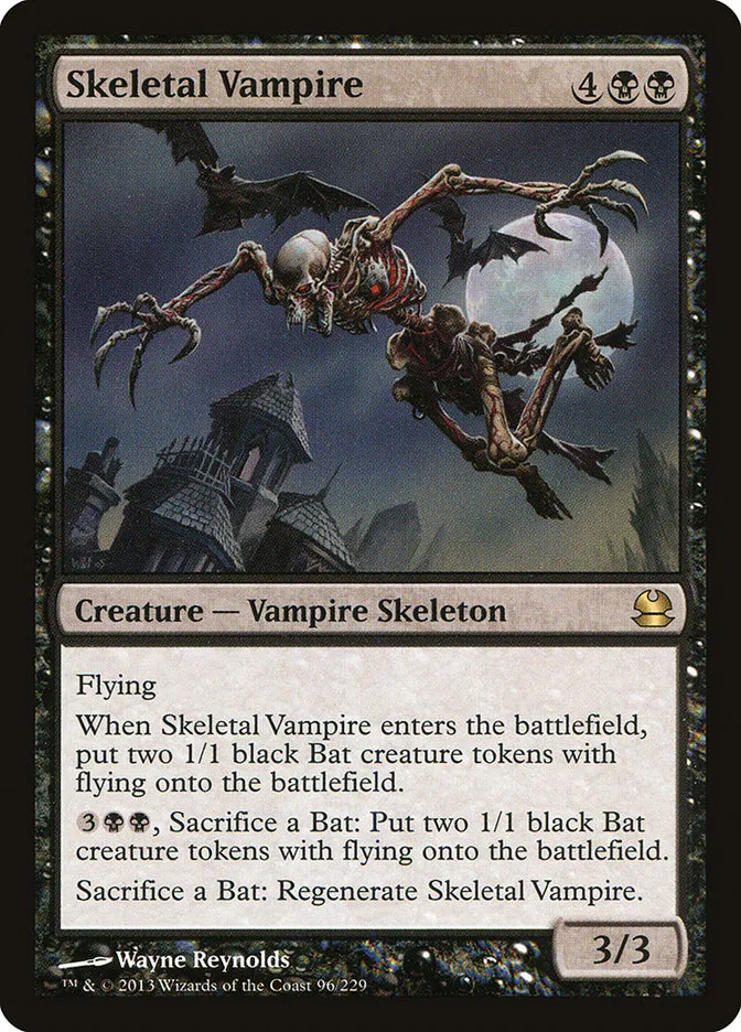 2013 Modern Masters Skeletal Vampire rare #96 unlisted card image