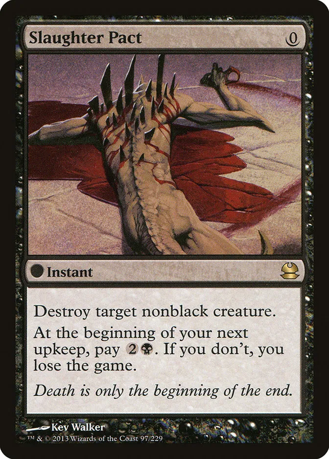2013 Modern Masters Slaughter Pact rare #97 unlisted card image