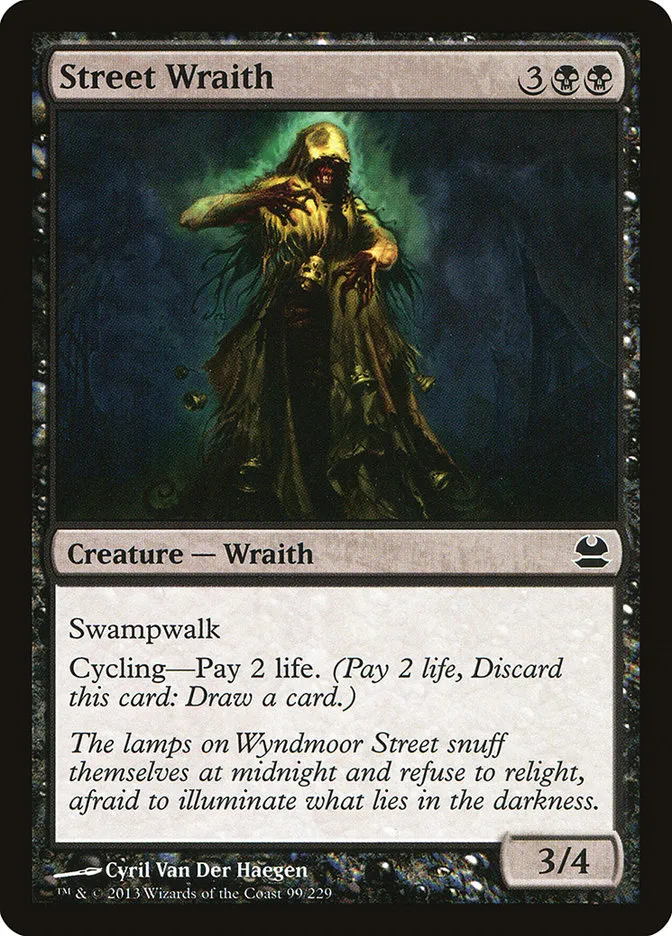 2013 Modern Masters Street Wraith common #99 unlisted card image