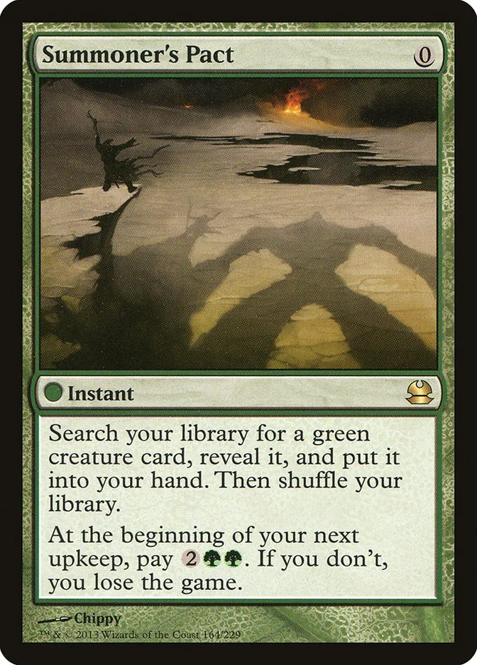 2013 Modern Masters Summoner's Pact rare #164 unlisted card image