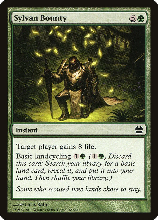 2013 Modern Masters Sylvan Bounty common #165 unlisted card image